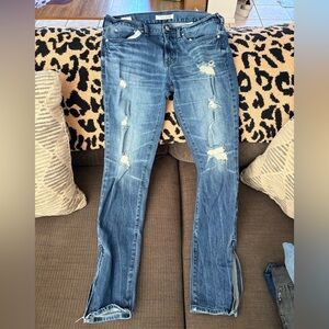 PacSun Men's Distressed Blue Skinny Jeans